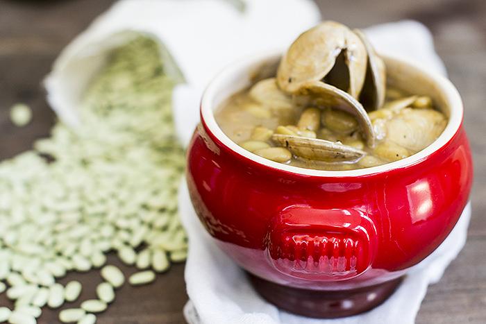 verdinas con almejas