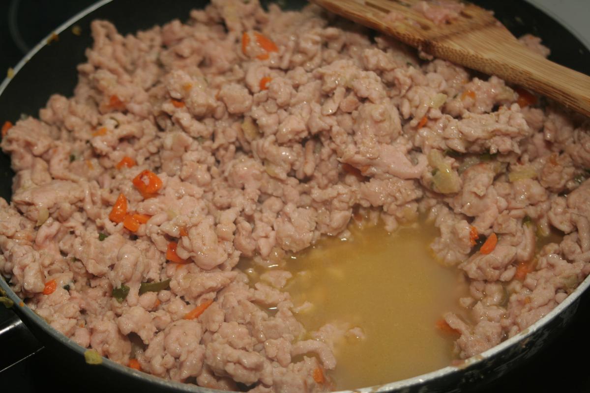 carne picada para los intestinos de zombie