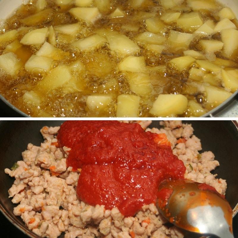receta patatas boloñesa