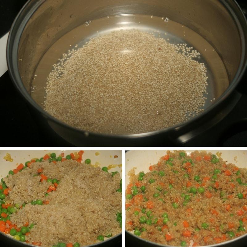 receta de quinoa frita