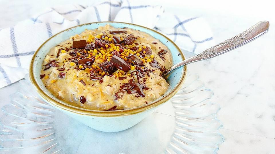 gachas-veganas-de-tarta-de-zanahoria-con-chocolate