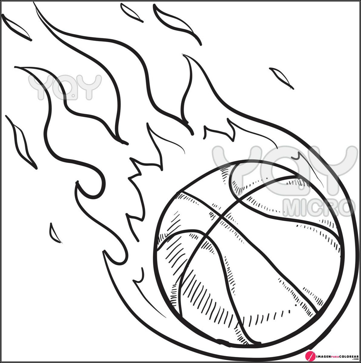 Detalle 45+ imagen dibujos de basquetbol para colorear 