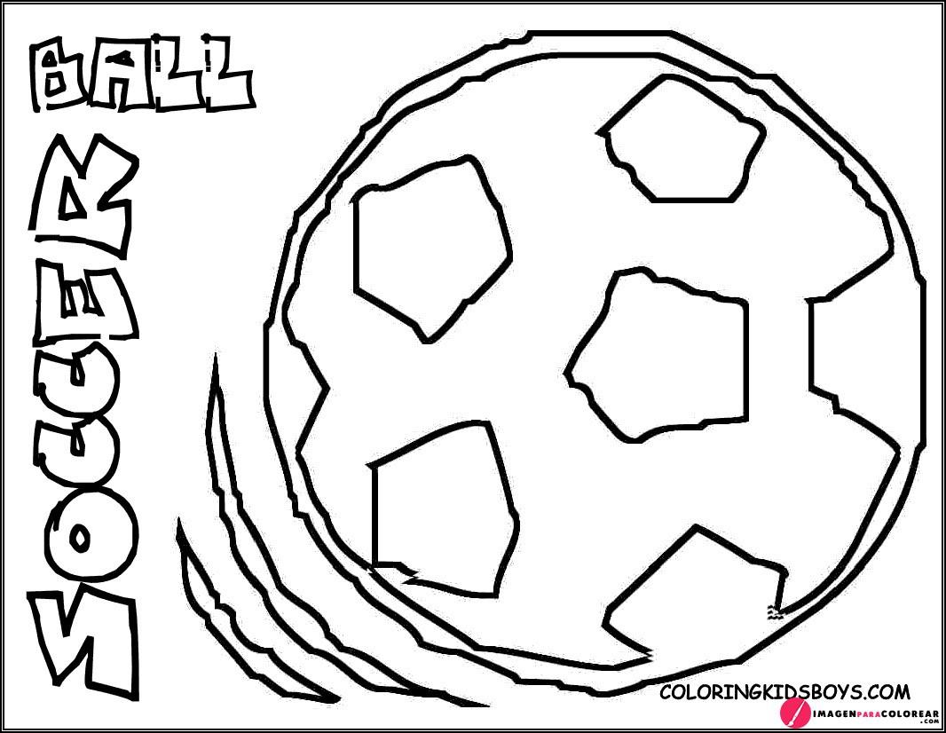 Balon Futbol Dibujo Para Pintar
