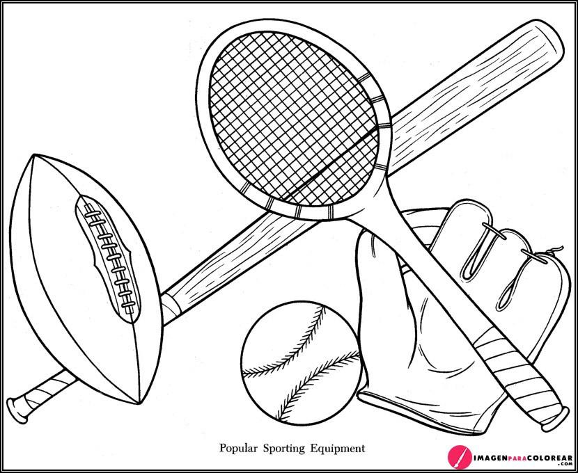 Dibujo Para Pintar De Deportes