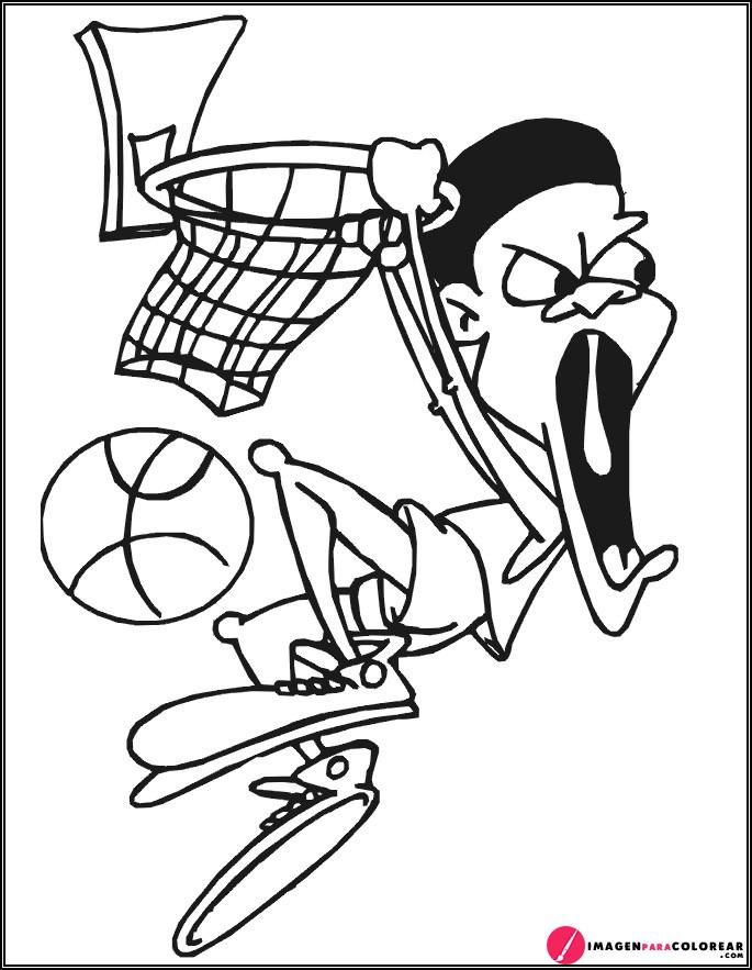 Baloncesto Dibujo Para Pintar