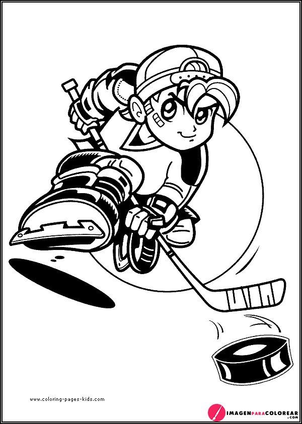 Hockey Sobre Hielo Dibujo Para Pintar
