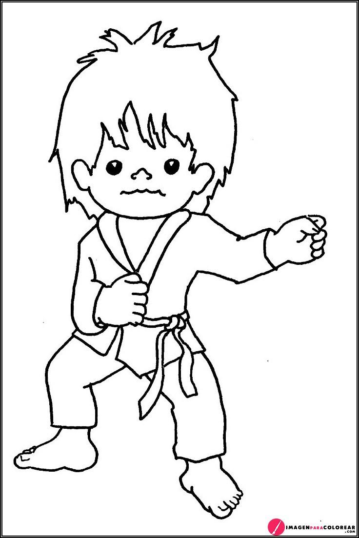 Karate Dibujo Para Pintar
