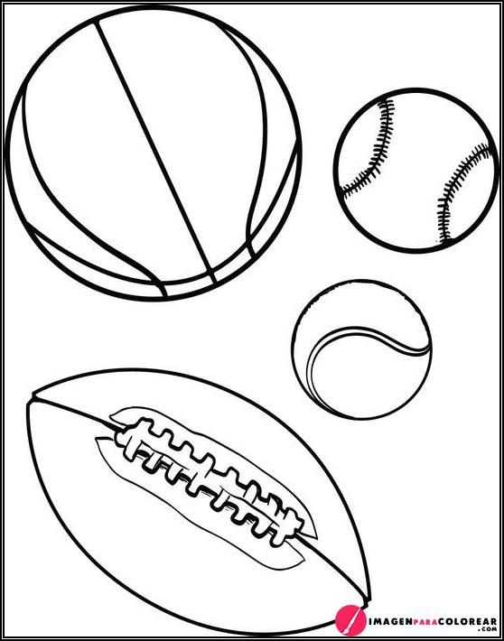 Pelotas Dibujo Para Colorear