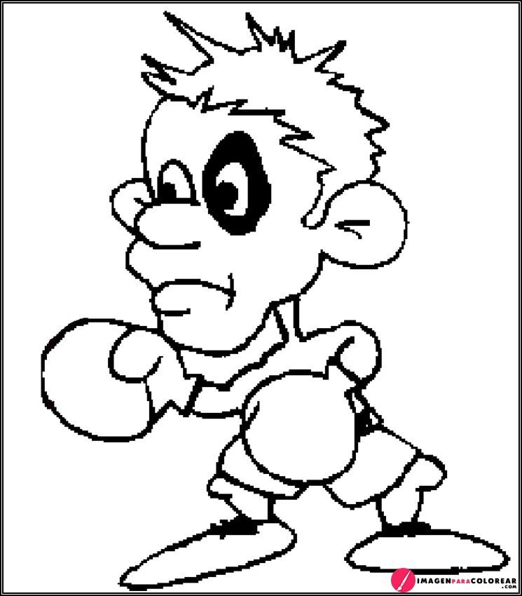 Boxeo Dibujo Para Pintar