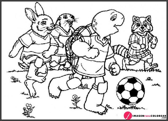 Animales Futbol Para Pintar