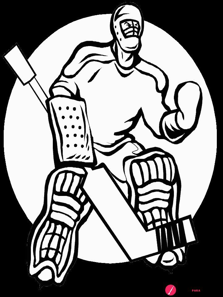 2 Imagen Hockey Colorear