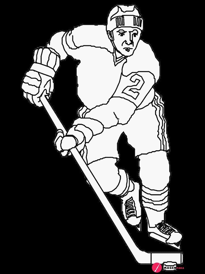 12 Imagen Hockey Colorear