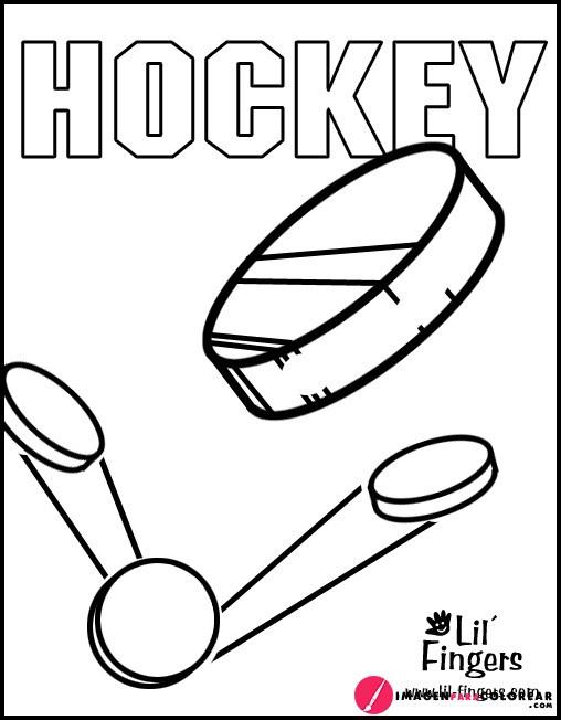 14 Imagen Hockey Colorear