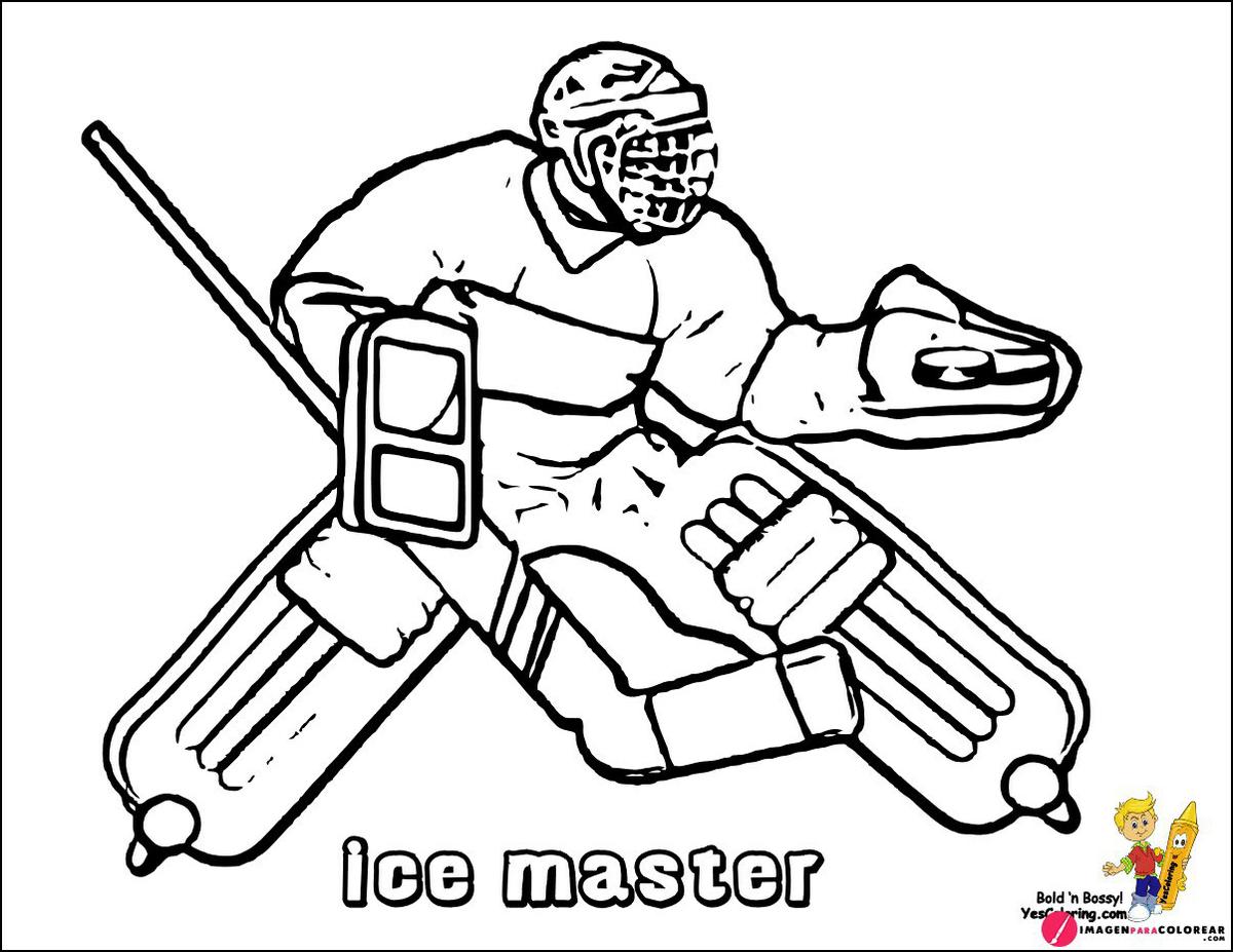 17 Imagen Hockey Colorear