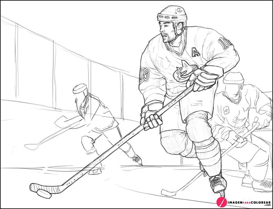 18 Imagen Hockey Colorear
