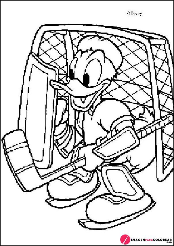 3 Imagen Hockey Colorear