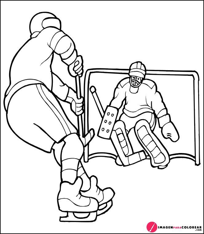28 Imagen Hockey Colorear