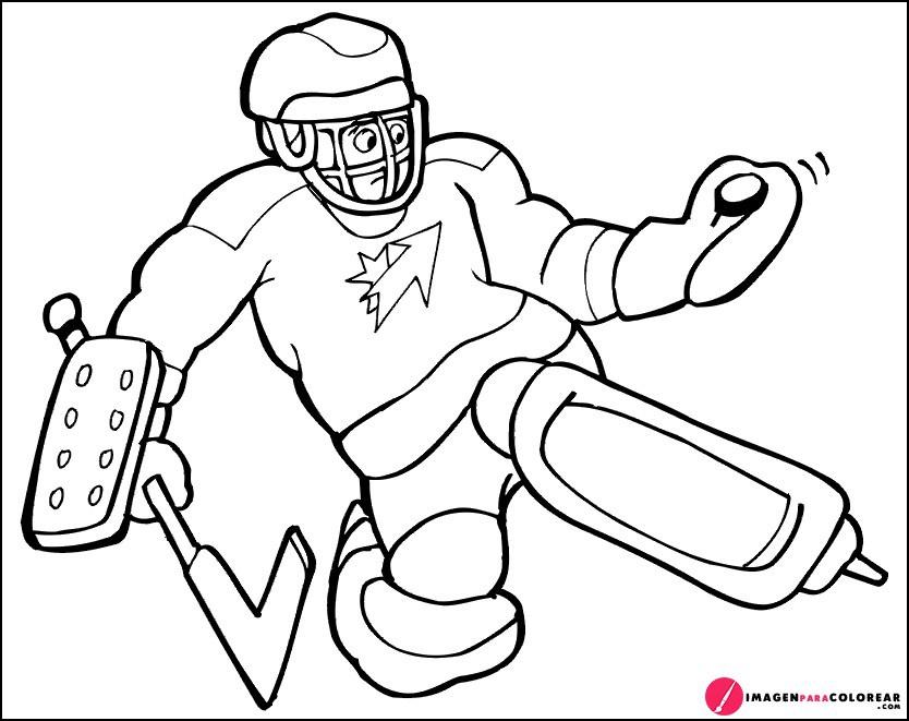 29 Imagen Hockey Colorear
