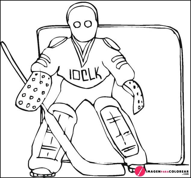 4 Imagen Hockey Colorear