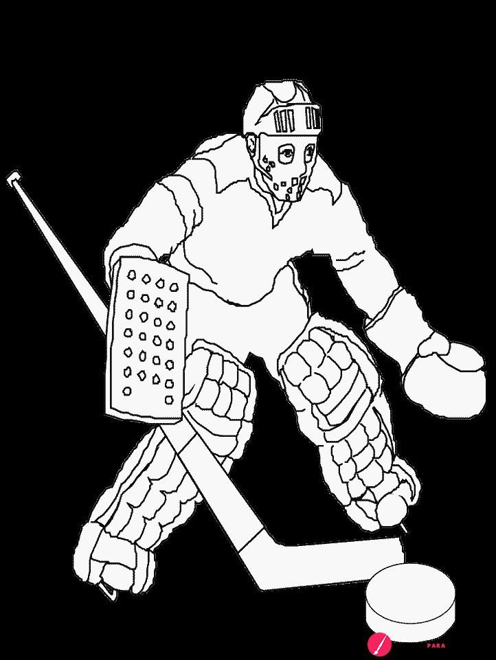 34 Imagen Hockey Colorear
