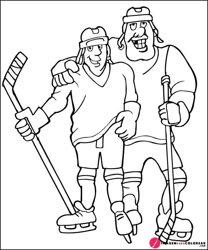 38 Imagen Hockey Colorear