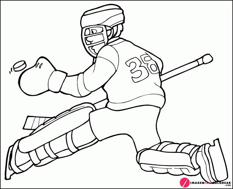 41 Imagen Hockey Colorear