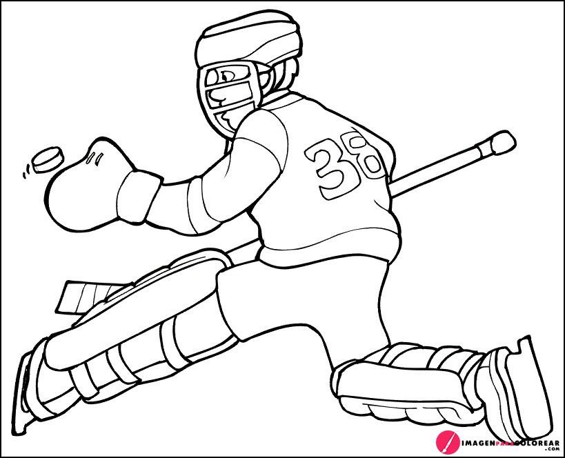 43 Imagen Hockey Colorear
