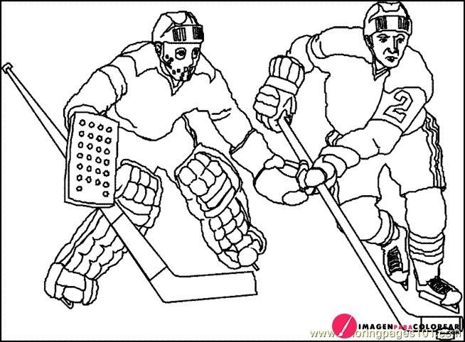6 Imagen Hockey Colorear
