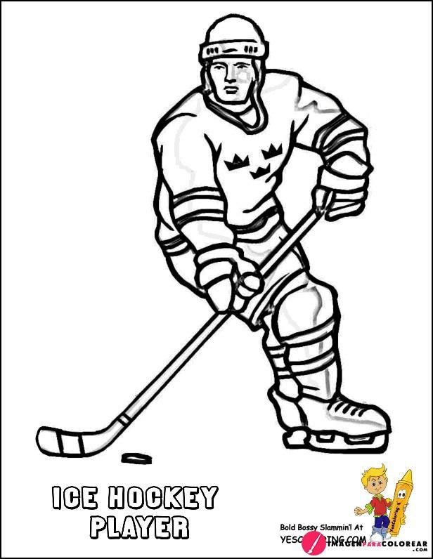 7 Imagen Hockey Colorear