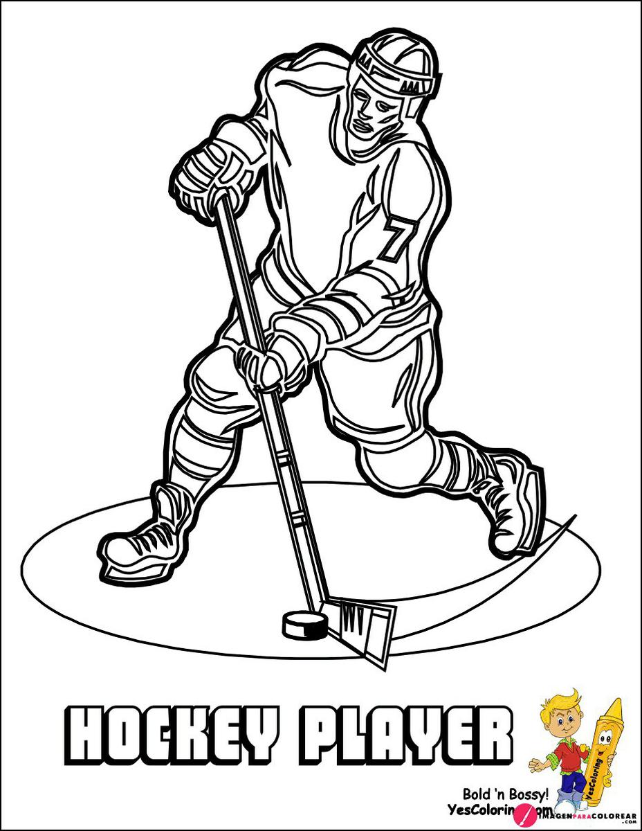 8 Imagen Hockey Colorear