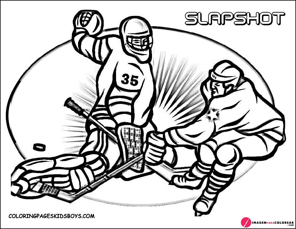 9 Imagen Hockey Colorear
