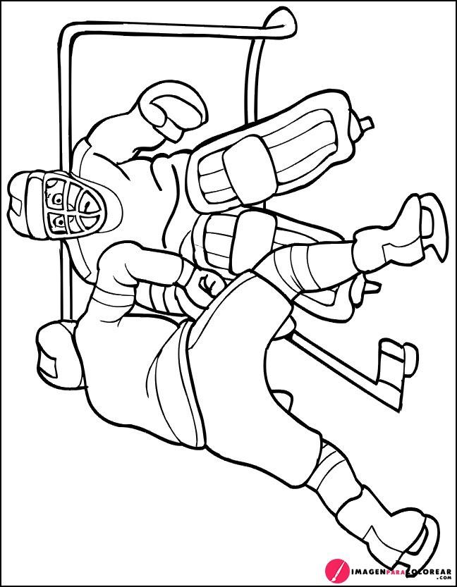 10 Imagen Hockey Colorear
