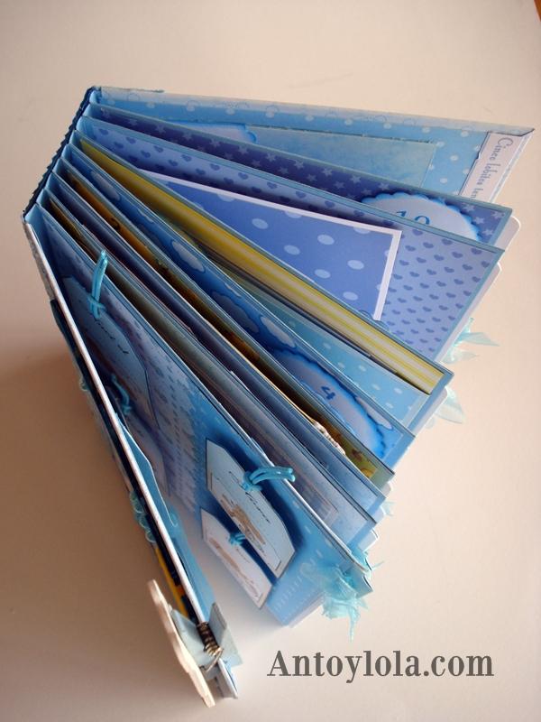 Mini álbum scrap de bebé para Angel