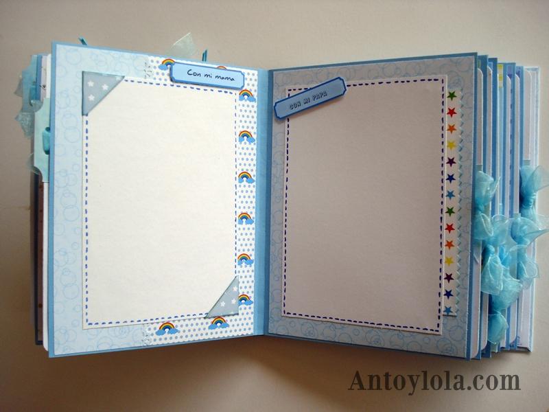 Mini álbum scrap de bebé para Angel