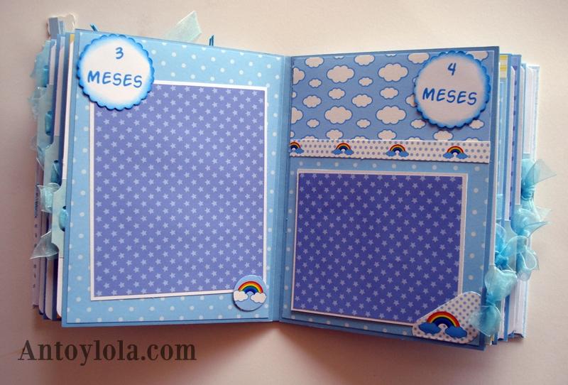 Mini álbum scrap de bebé para Angel