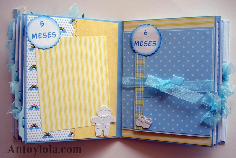 Mini álbum scrap de bebé para Angel
