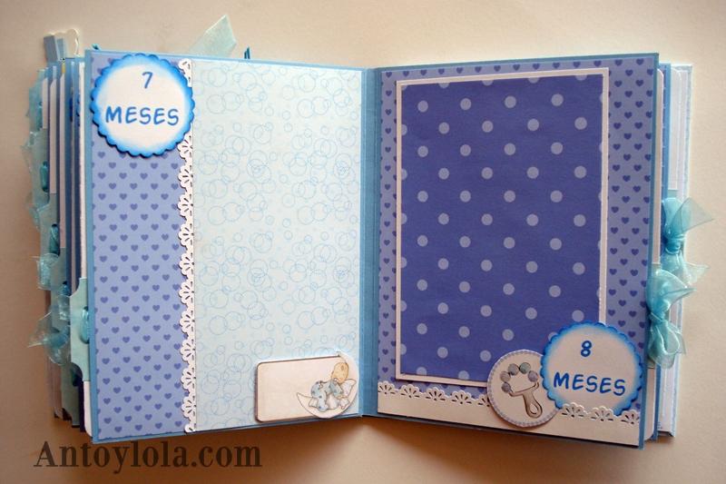 Mini álbum scrap de bebé para Angel