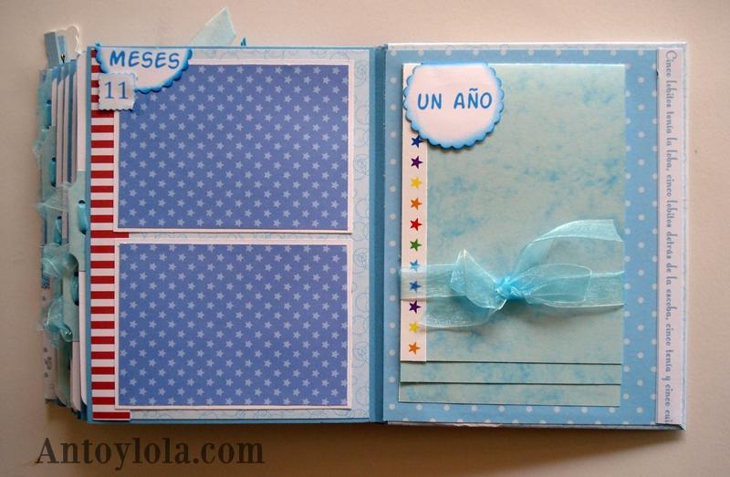 Mini álbum scrap de bebé para Angel