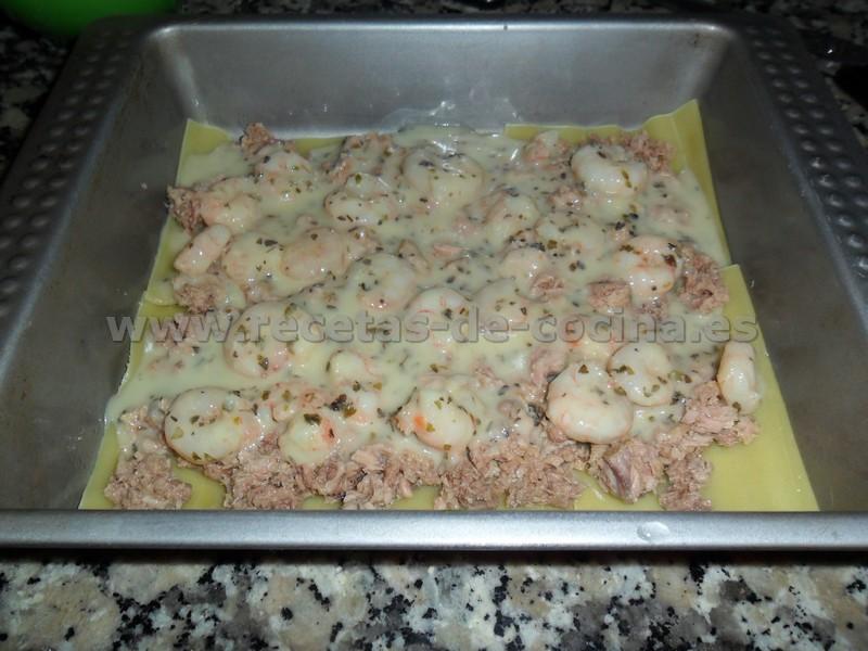 lasaña de atun