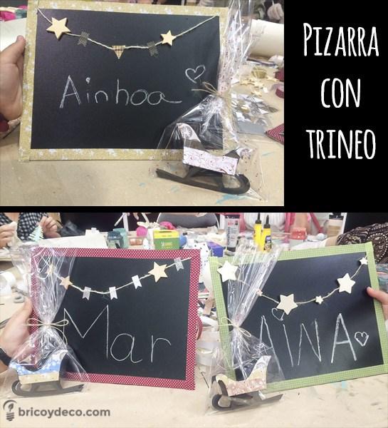 taller de pizarra con trineo de Bricoydeco