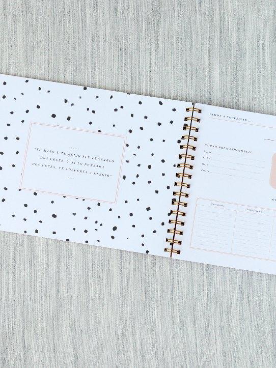 Agenda de boda LeBlue