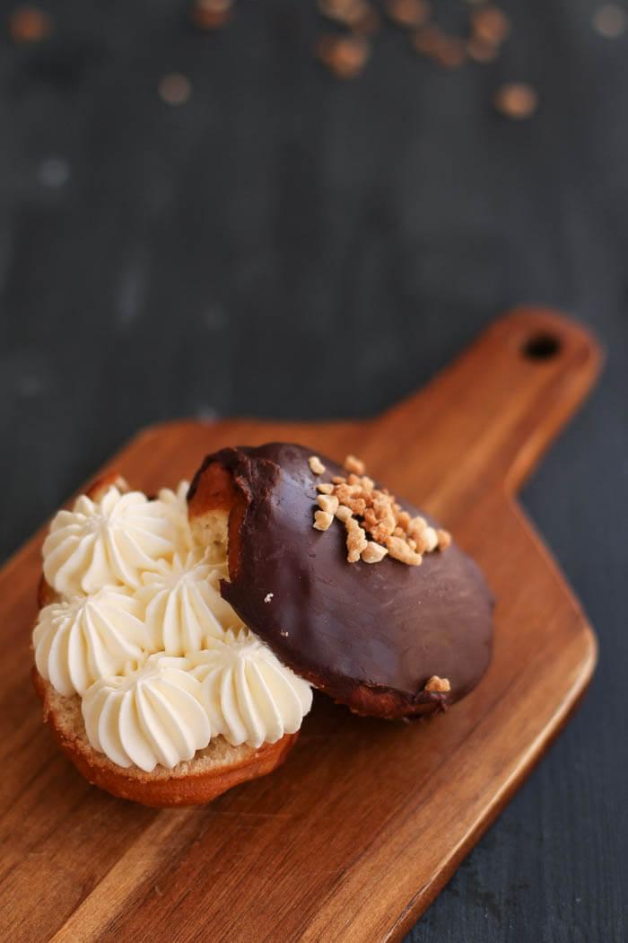 Berlinas rellenas de nata (crema de leche) por Pintando las nubes