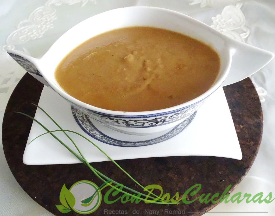 Salsa de castañas salada