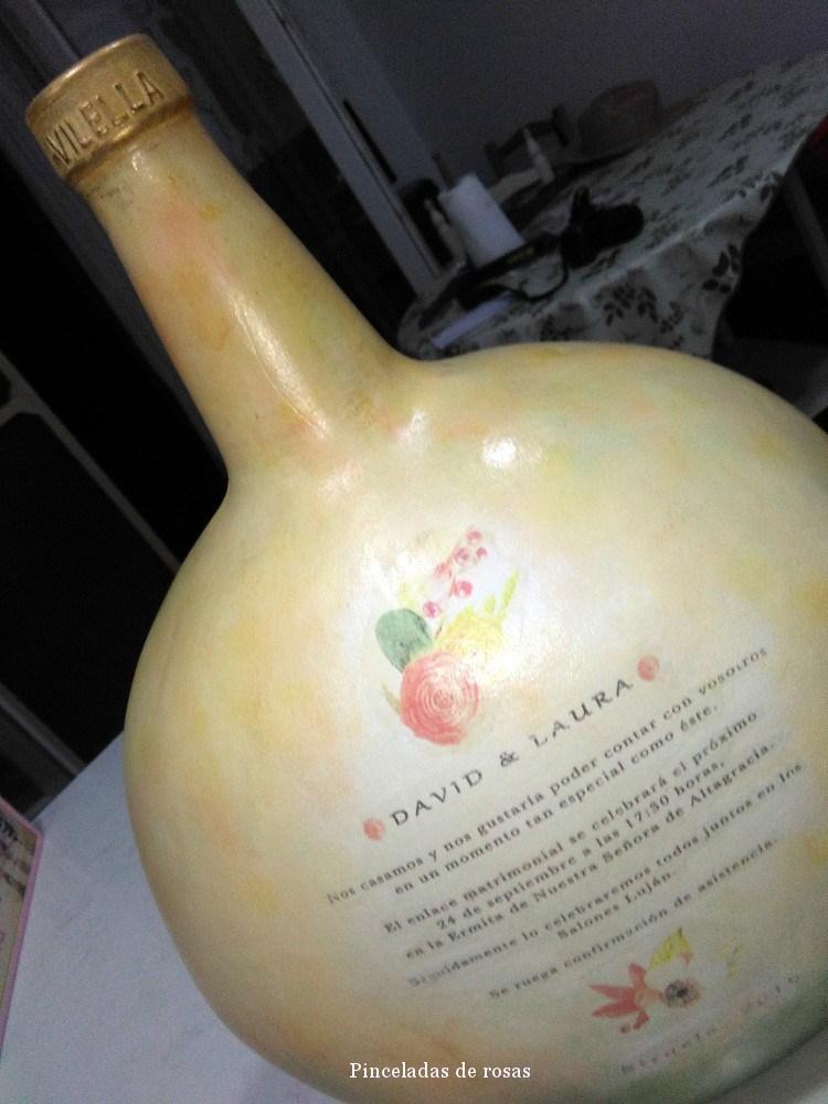 La idea... Damajuana libro de firmas para boda!!!
