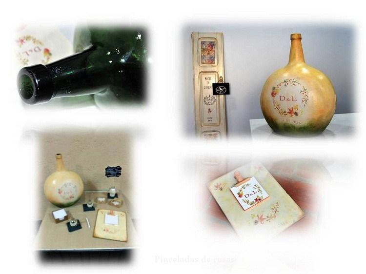 La idea... Damajuana libro de firmas para boda!!!