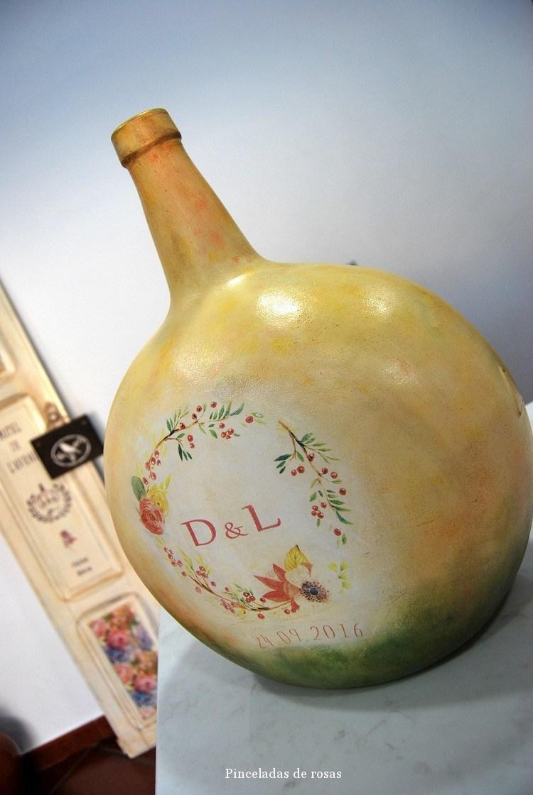 La idea... Damajuana libro de firmas para boda!!!