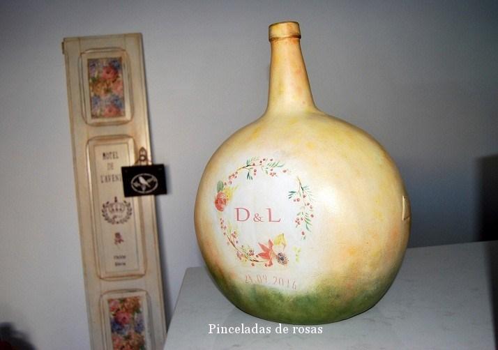 La idea... Damajuana libro de firmas para boda!!!