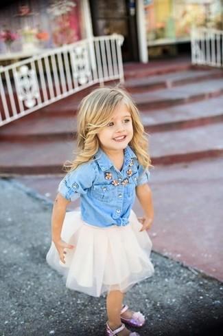 camisa-de-vestir-vaquera-celeste-falda-de-tul-blanca-bailarinas-rosadas-large-16353