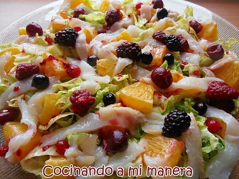 ensalada de naranja y bacalao ahumado