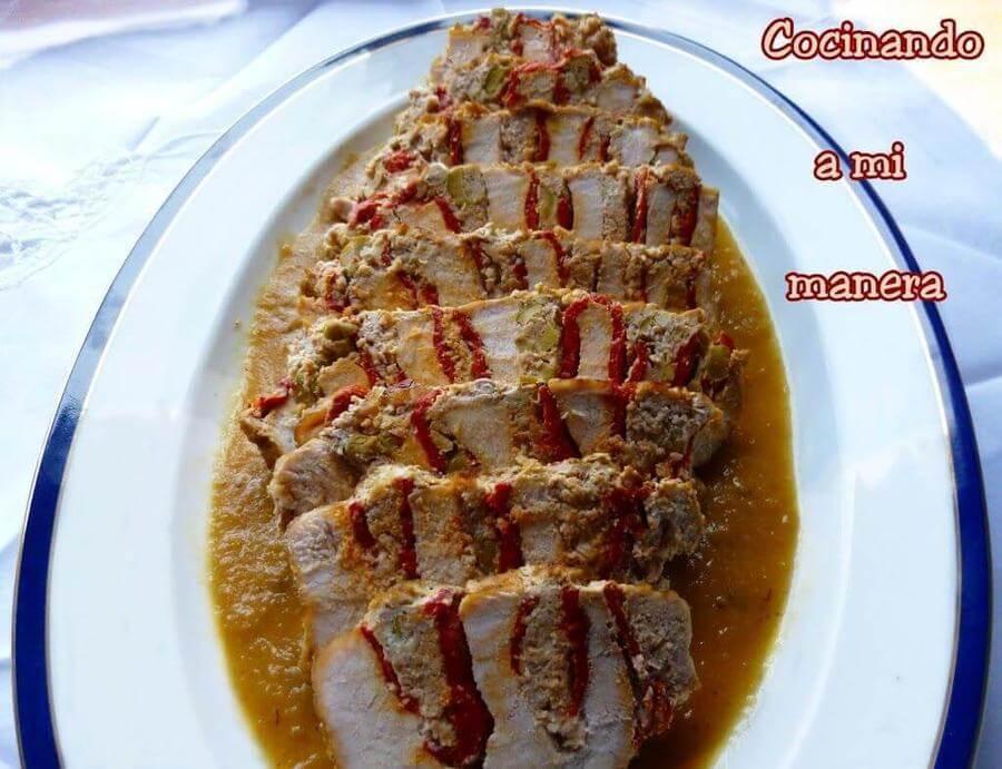 receta de lomo relleno
